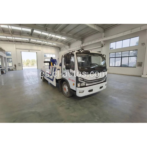 Dongfeng Mini Rollback Trucks Integrated Tow and Crane Wrecker Road Rescue Towing Truck